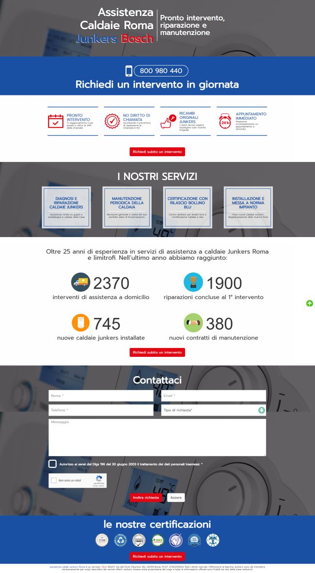 Assistenza Junkers Roma